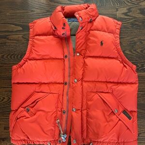 Polo by Ralph Lauren Men’s Bright Red Puffer Vest Large